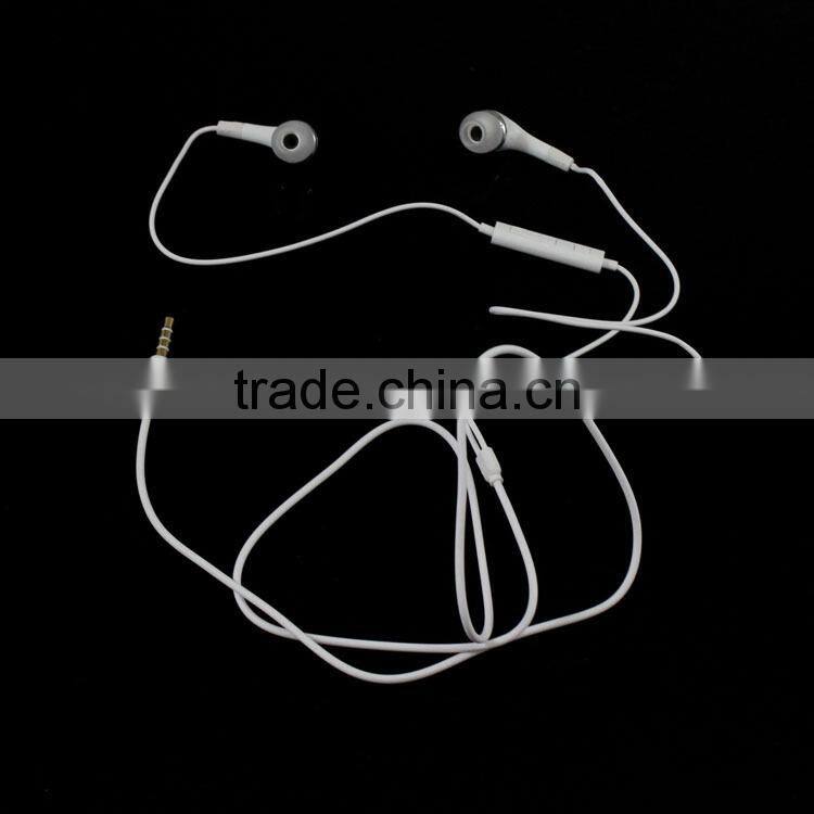 Flat wire cable high quality earphone with mic in ear earphone
