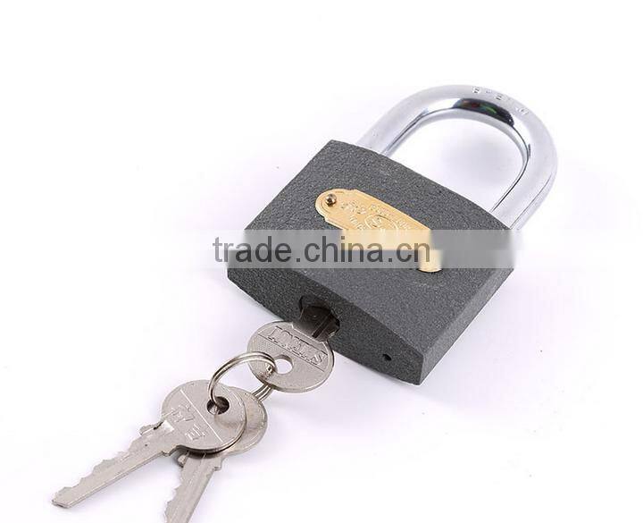 Professional produce top security iron safety padlock in all sizes with threes keys