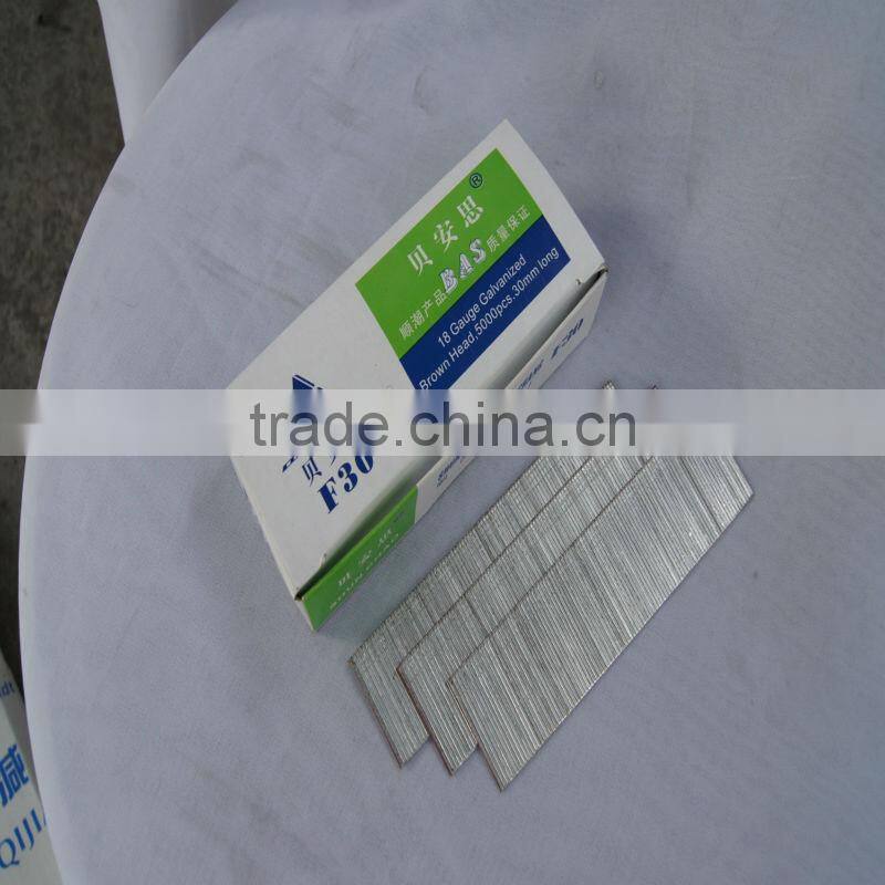 F shaped Nails,F Steel Nails,Brad Nails From Guangzhou Supplier