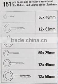 151 pc. Eye Bolt Assortment Assortment box