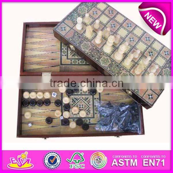 Multifunction wooden board games, hot sale wooden games board, new kids wooden board games W11A032