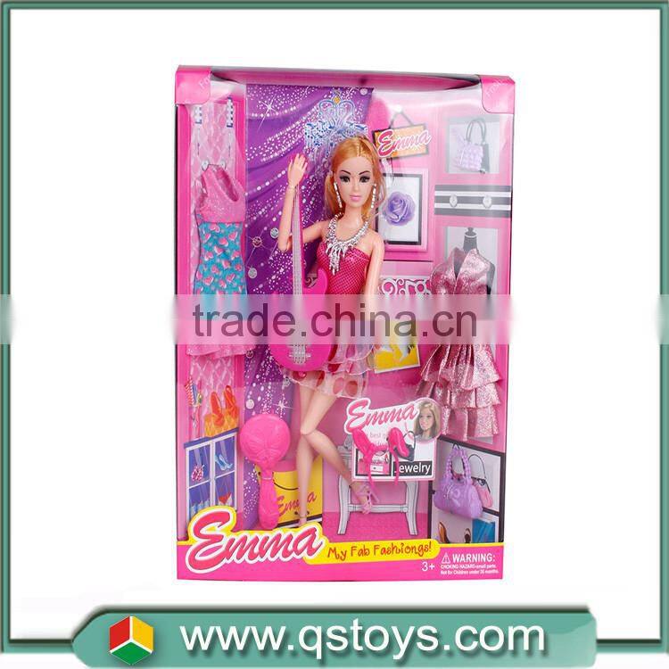 wholesale 11.5inch fashion doll beauty girl playset