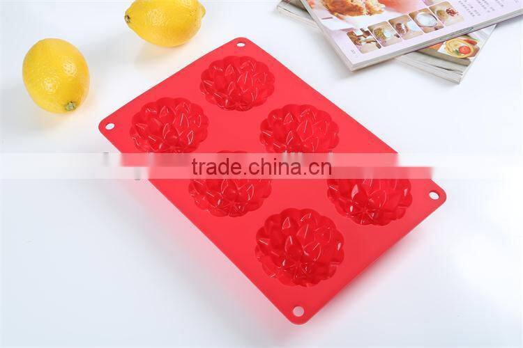 Flower muffin mold, food grade silicone microwave cake pan,cupcake mold