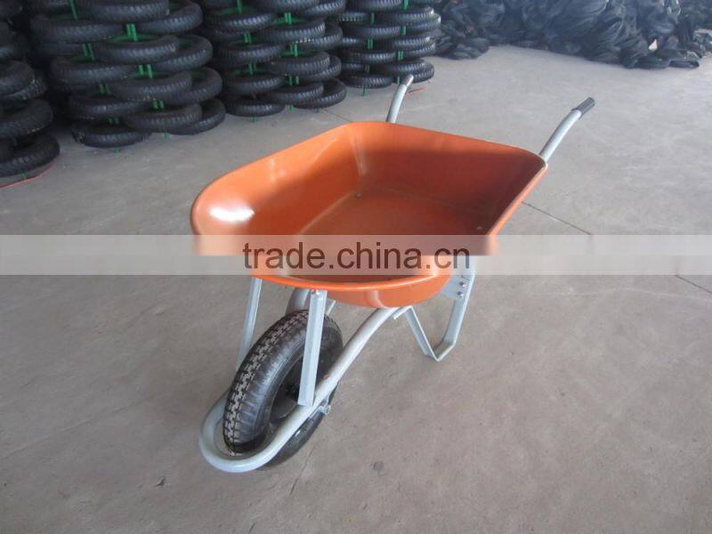 Pneumatic Wheel Wheel Type and Metal Tray Material heavy duty construction garbage wheelbarrow