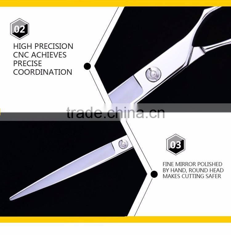 2017 New design stainless steel and professional pet groming scissors
