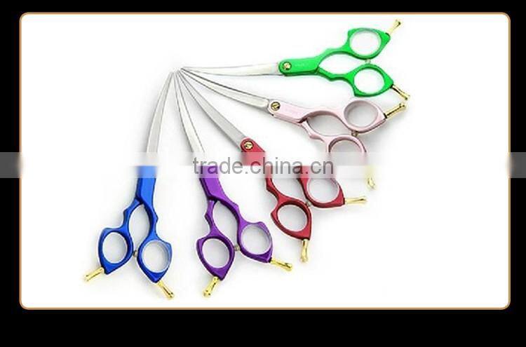 2017 Latest style 440C beauty equipment safety pet grooming scissors for dog pet