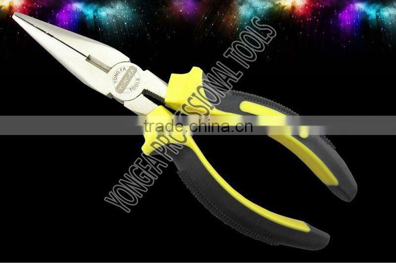 American style long nose plier with nikel plated