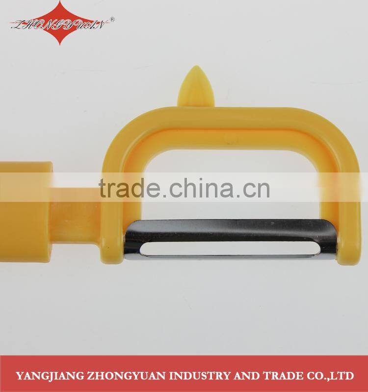 Kitchen utensil soft ABS handle Stainless steel vegetable peeler