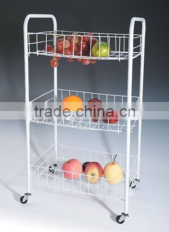 125-42 3-tier dipped plastic storage shelf