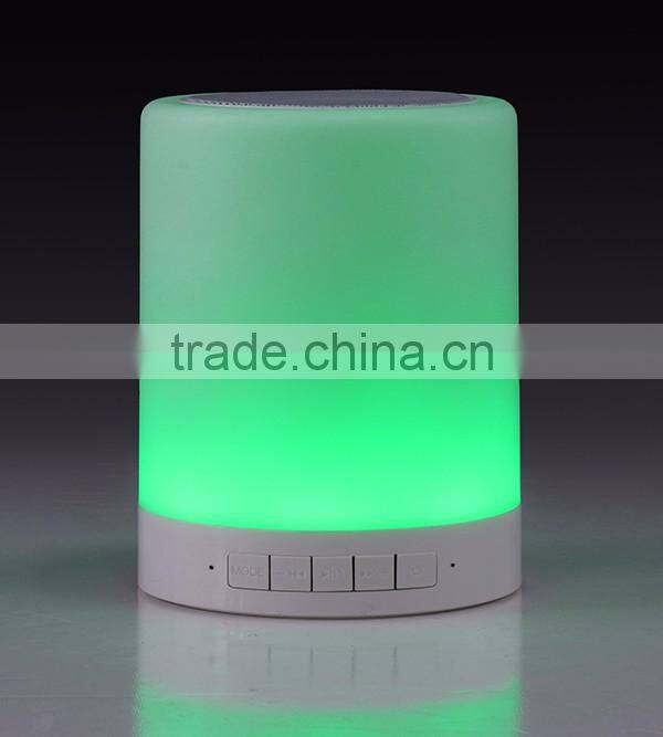 MP3 Player Portable Led Touch Sensor Table Lamp With Mini Bluetooth Speaker