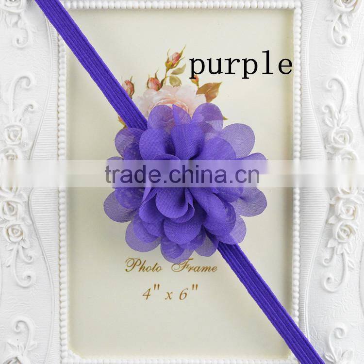 2015 Girl's Head Accessories Turban Headband Baby Flower Elastic Hairband Daisy Flower Lace Headband For Kids