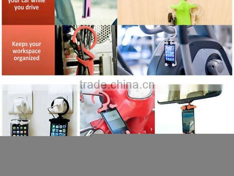 Air free fashion car mobile holder for mobile phone pda