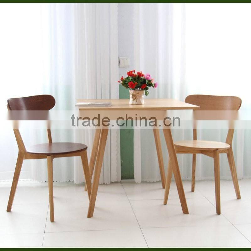 2016 Qingdao wholesale solid wood chair dining table