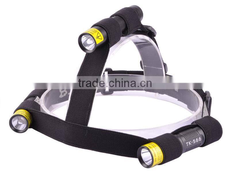 High Quality Nylon Headlamp Band strap,3 Adjustable Point Mini Flashlights fix strap for headlamp