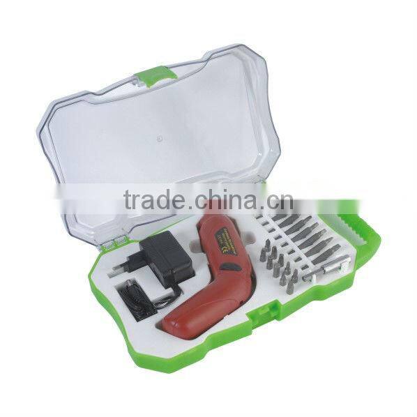 4.8V rechargeable cordless drill screwdriver bit set with GS CE certificate