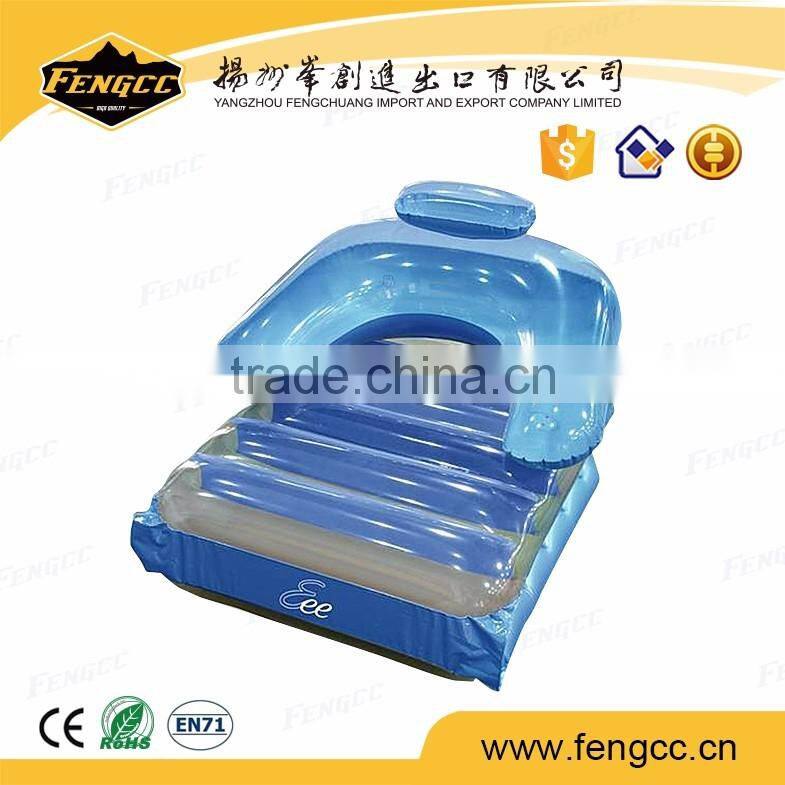 Alibaba trade assurance water park floated PVC durable inflatable pool lounger