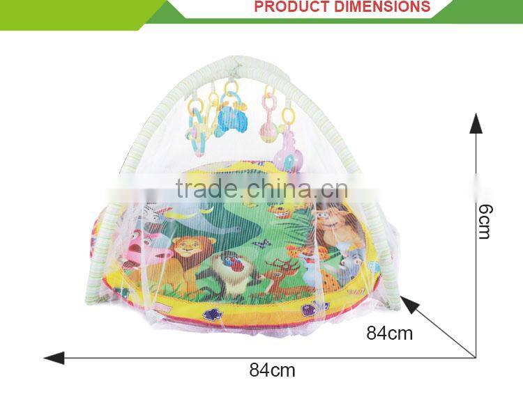 Hot selling cartoon set exercise equipment baby play mat gym