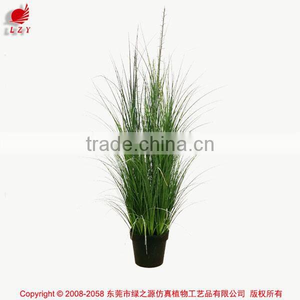 Wholesale Artificial Grass Potted Onion Grass with Barbed Spray Fake Grass Bonsai Plants for Home Decoration