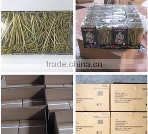 ZHUPING whosales knotted bamboo fruit pick sticks