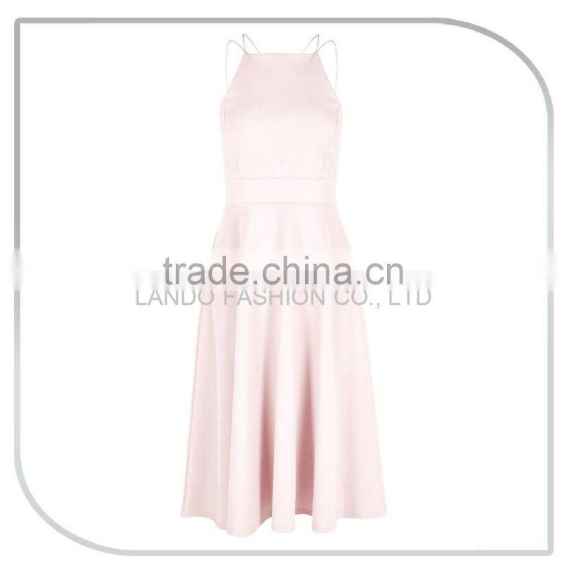 2016 New arrival beautiful lady designer solid color one-piece short dress stitching designs