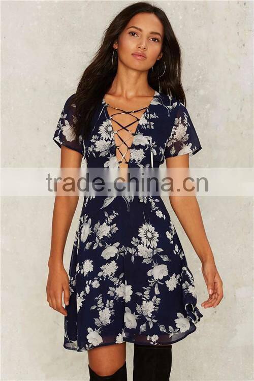 2017 Fashion design Fit & Flare girls' dress for fashion women