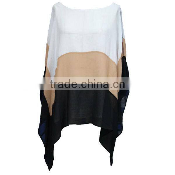 Hot selling new design assorted colour samrt/fancy ladies blouses made in china