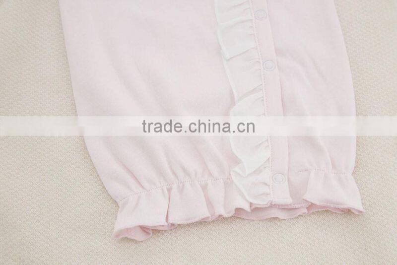 Hot Sale Baby Soft 100% Cotton Spring Autumn Winter Light Pink Newborn Baby Sleeping Bag