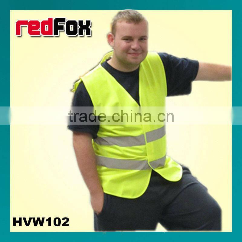 high visibility cheap vest printed logo for promotion