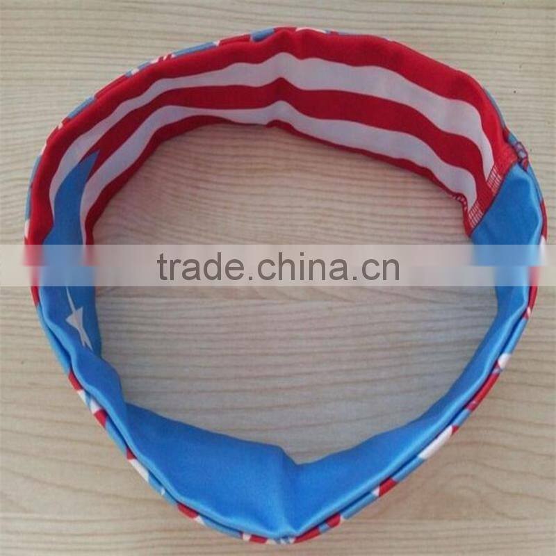 lycra elastic sports yoga sweatband hair bands