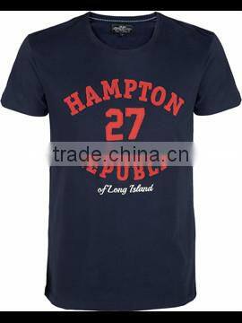 Customize print men's cotton short sleeve tshirt