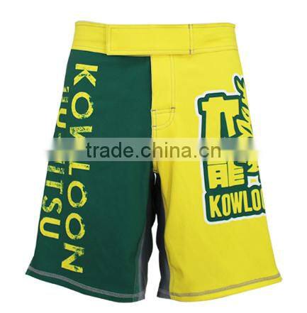Large size sportswear 4-way stretch custom design mens mma shorts xxxl