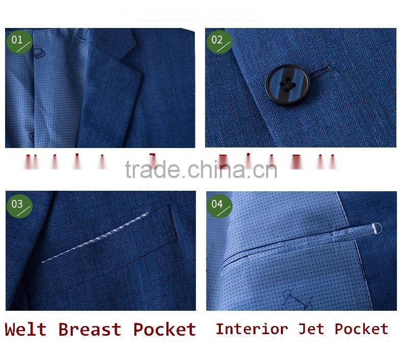 Oem Design Blue Custom Blazer Men Casual Latest Suits Jacket In Fashion