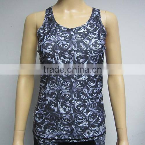 Cheap Wholesale Women Sublimation Printed Colorful Exercise Sports Jogging Wear Yoga Suit