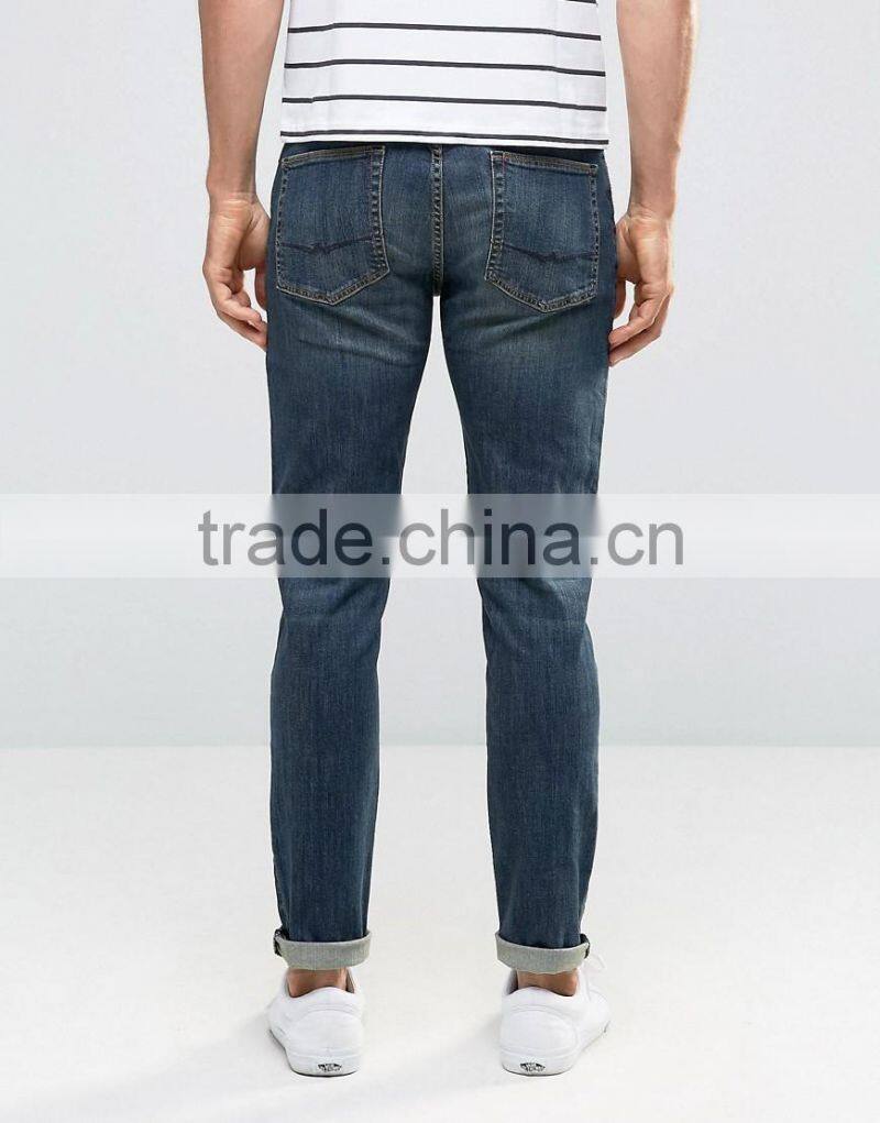cheap wholesale denim jeans dirty wash jeans trousers men manufacturer