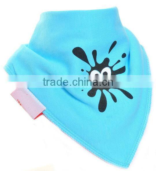 Alibaba china printing cotton custom absorbent dribbler bandana baby bibs wholesale