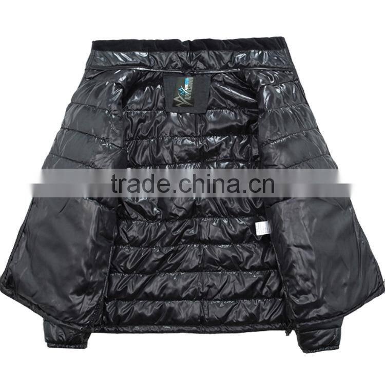 high quality men winter outdoor jacket with fold away hood