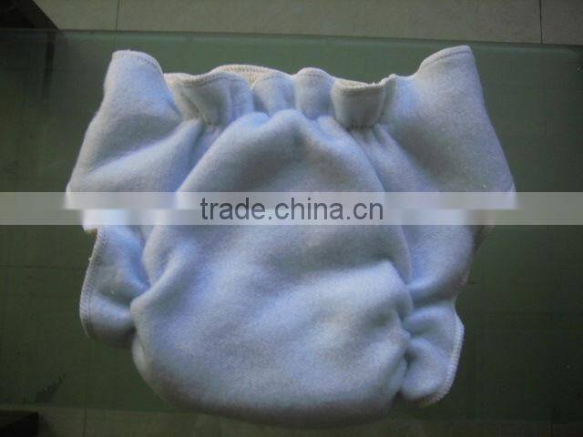 baby bamboo fitted cloth diaper with plain nature colour