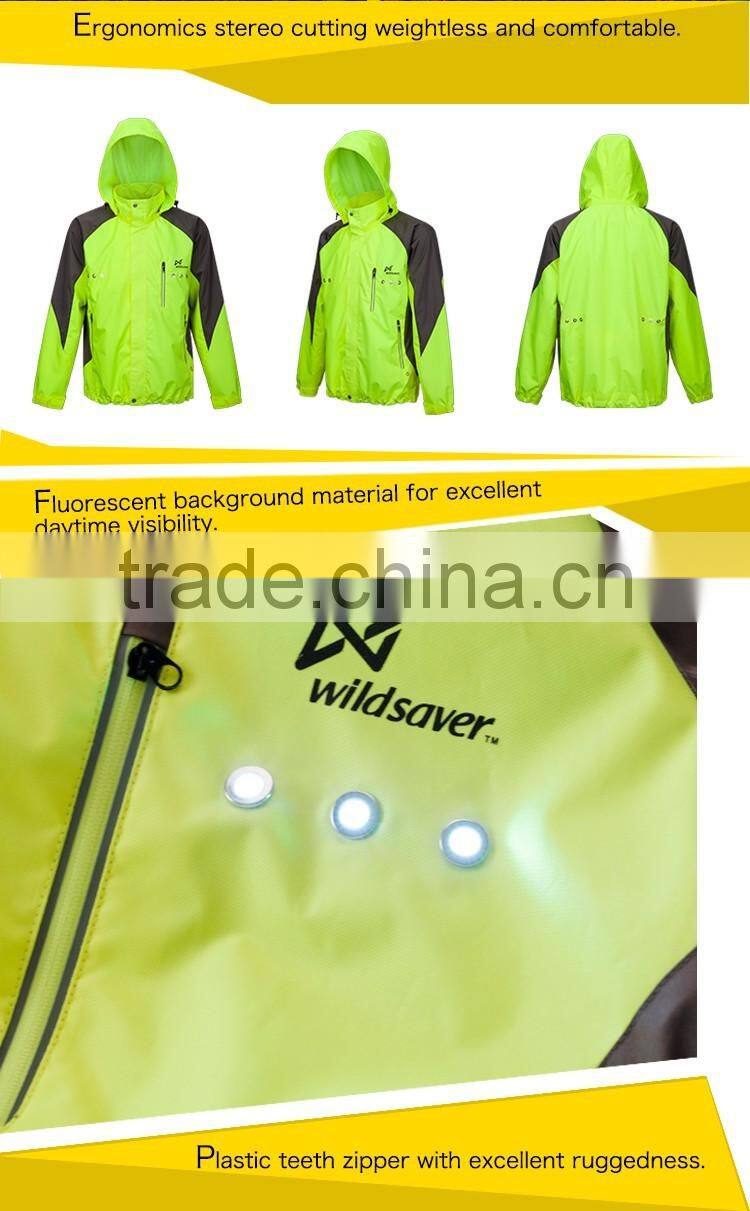 Outdoor safety LED long sleeve cycling jersey
