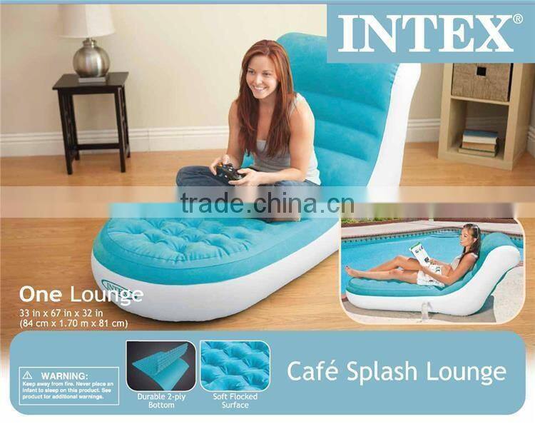 INTEX Blue Flocking Single Deck Chair