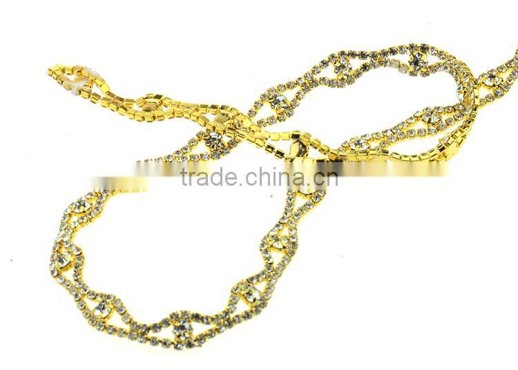 Decorative Chains For Clothes Roll Rhinestone Cup Chains