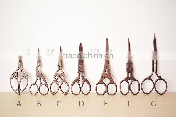 Fancy Embroidery Scissors Craft Vintage Antique Scissors The Eiffel Tower Scissors