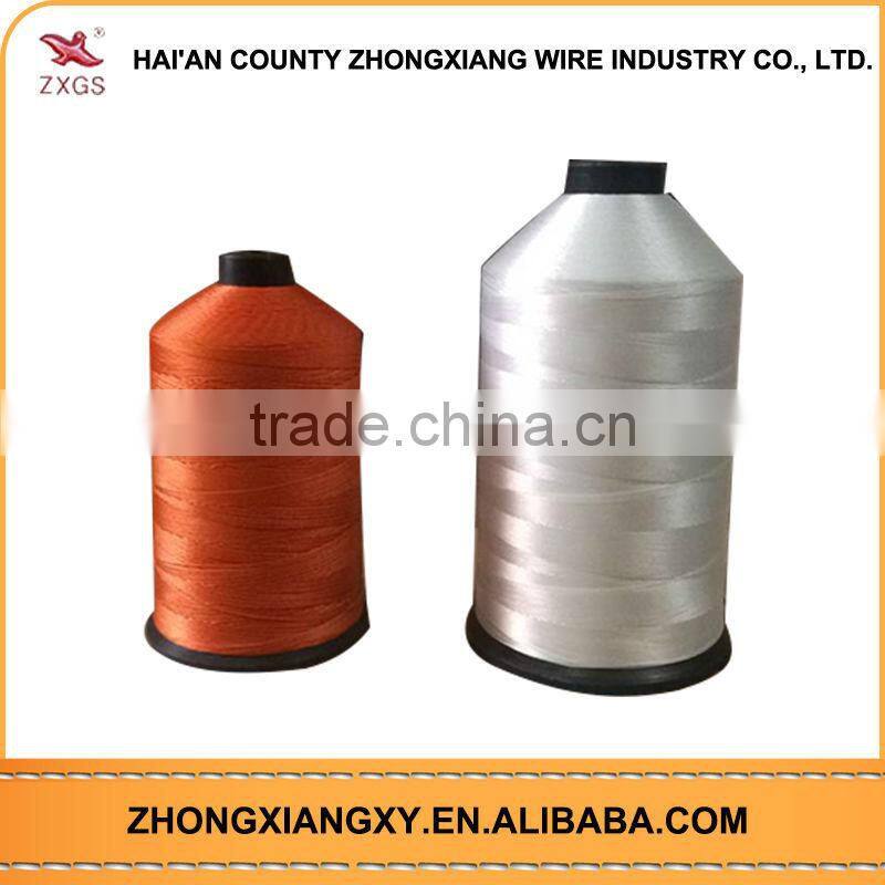 100% Textured leather sewing spun polyester sewing thread in china