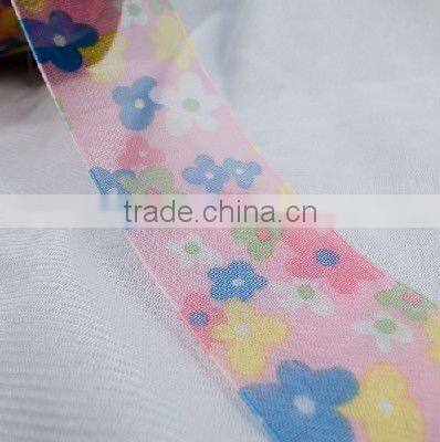 Silk screen Printed satin ribbon