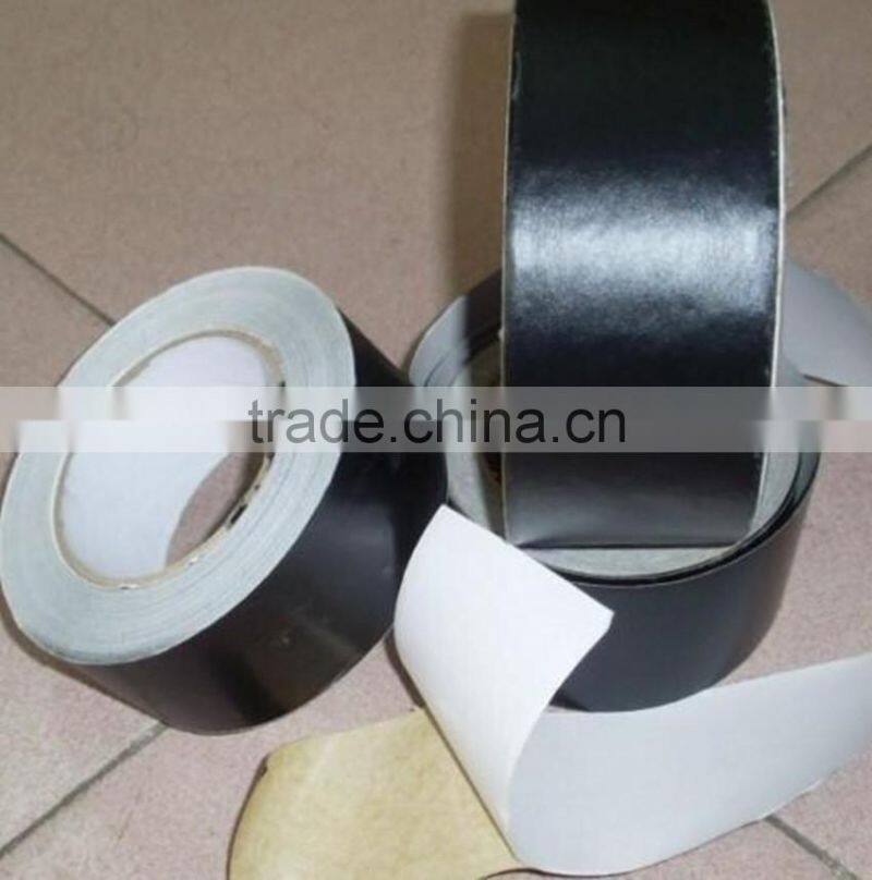black fireproof fiberglass heat resistant aluminum foil tape