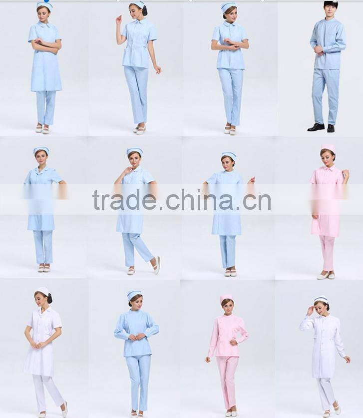 100% cotton anti-bacterial 99% rate OEM Hospital anti-bacterial nurse uniform 170gsm