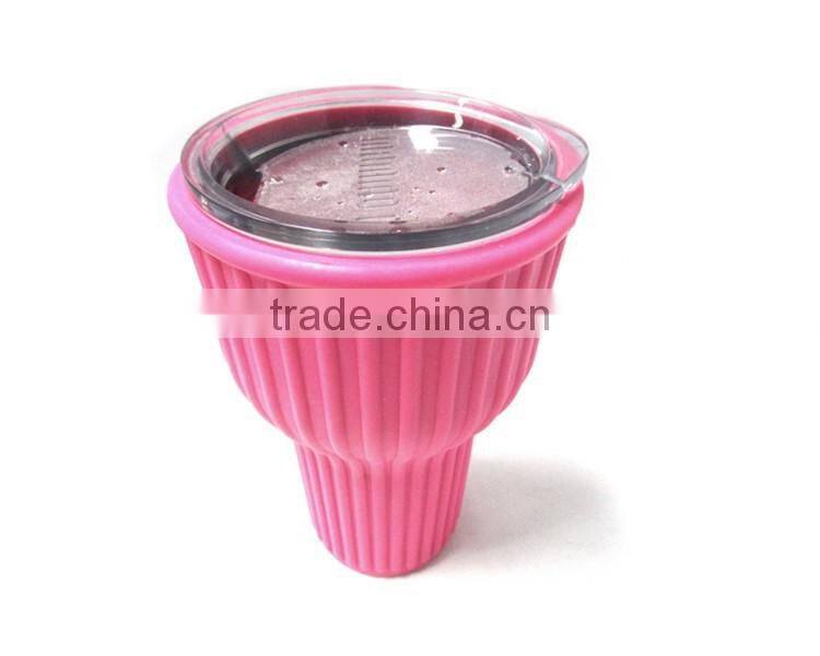 2016 popular free sample colourful silicone 30oz tumbler