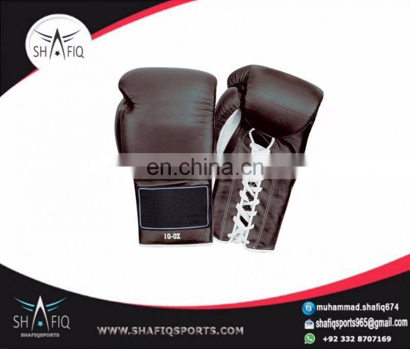 Cowhide Leather Material custom boxing gloves