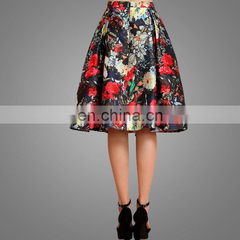 Fashion Dress Fancy Skirt Top Designs Women Midi Skirt