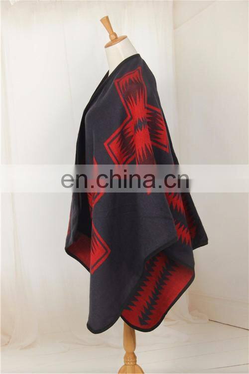lady knitting patterns fashionable cashmere poncho