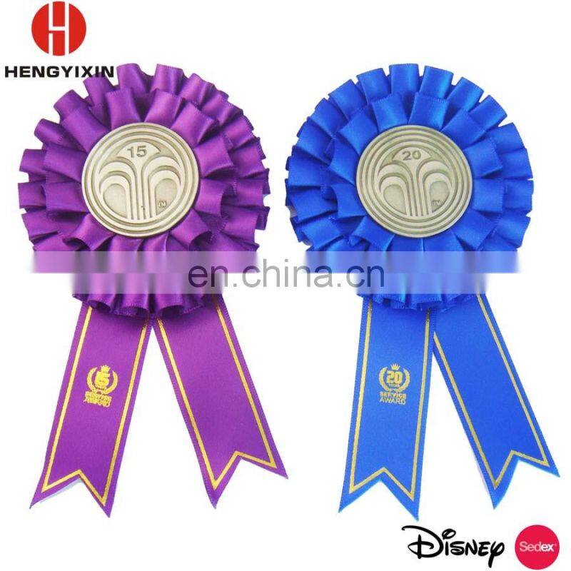 Award ribbon rosette/ribbon flower for wedding ceremony
